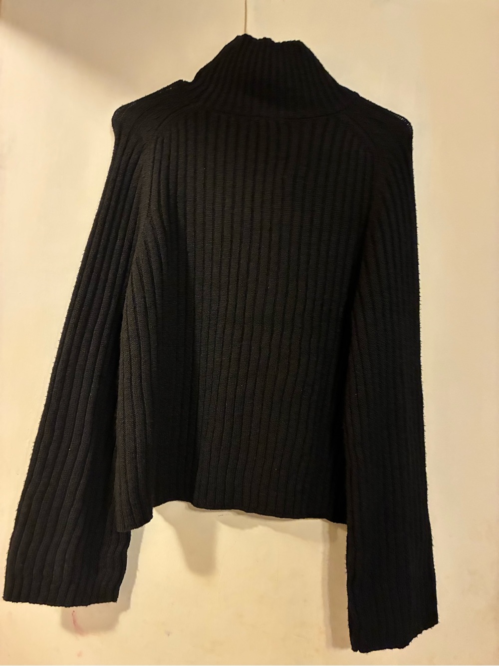 Bar III Black Ribbed Turtleneck Sweater